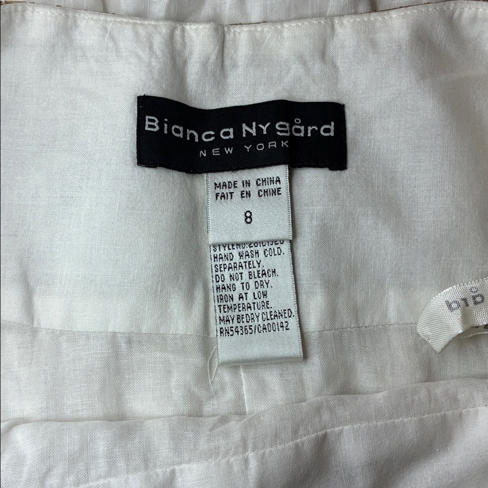 SOLD Bianca Nygard Beautiful Cream Maxi Skirt with Beads Size 8 - Picture 12 of 13